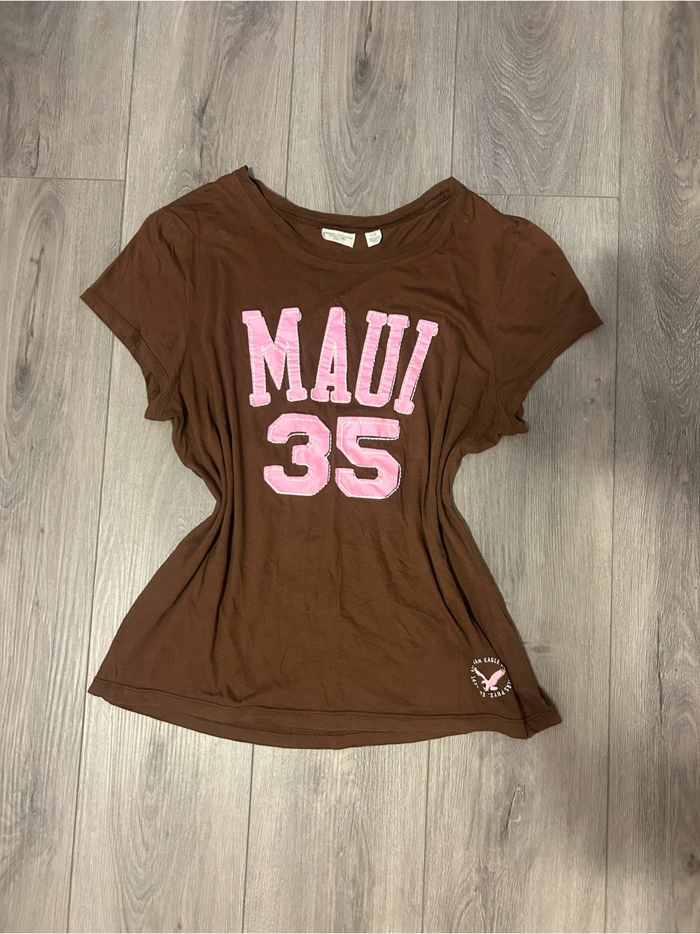 Y2K 2000s American Eagle Brown Tee